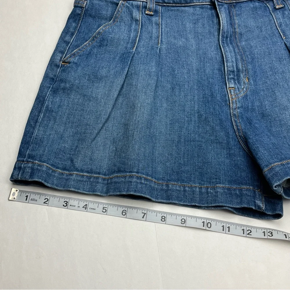 Veronica Beard Jeans Jaylen Short High Rise Womens Size 32 / 14 Blue‎ Denim NEW